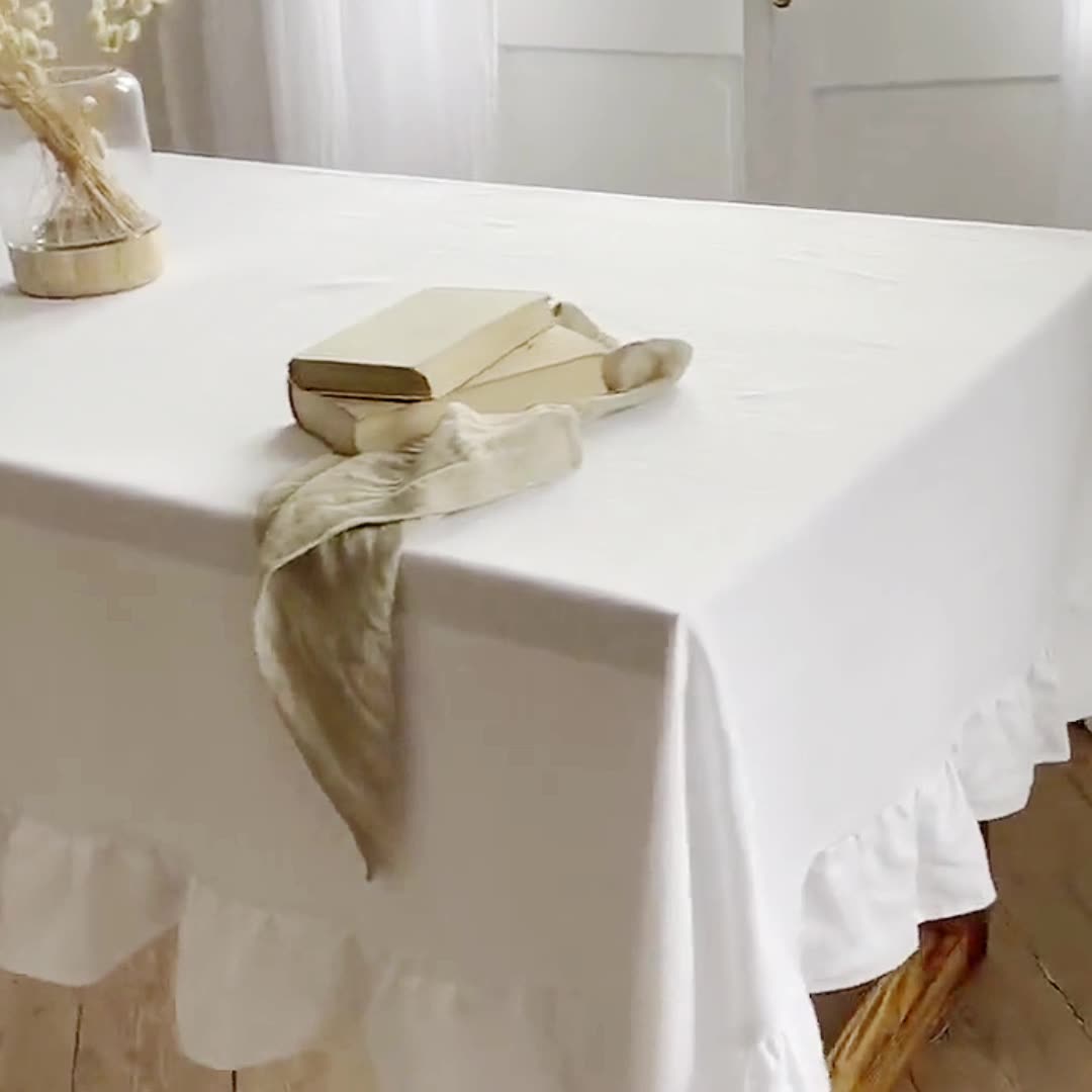 Ruffled Tablecloth