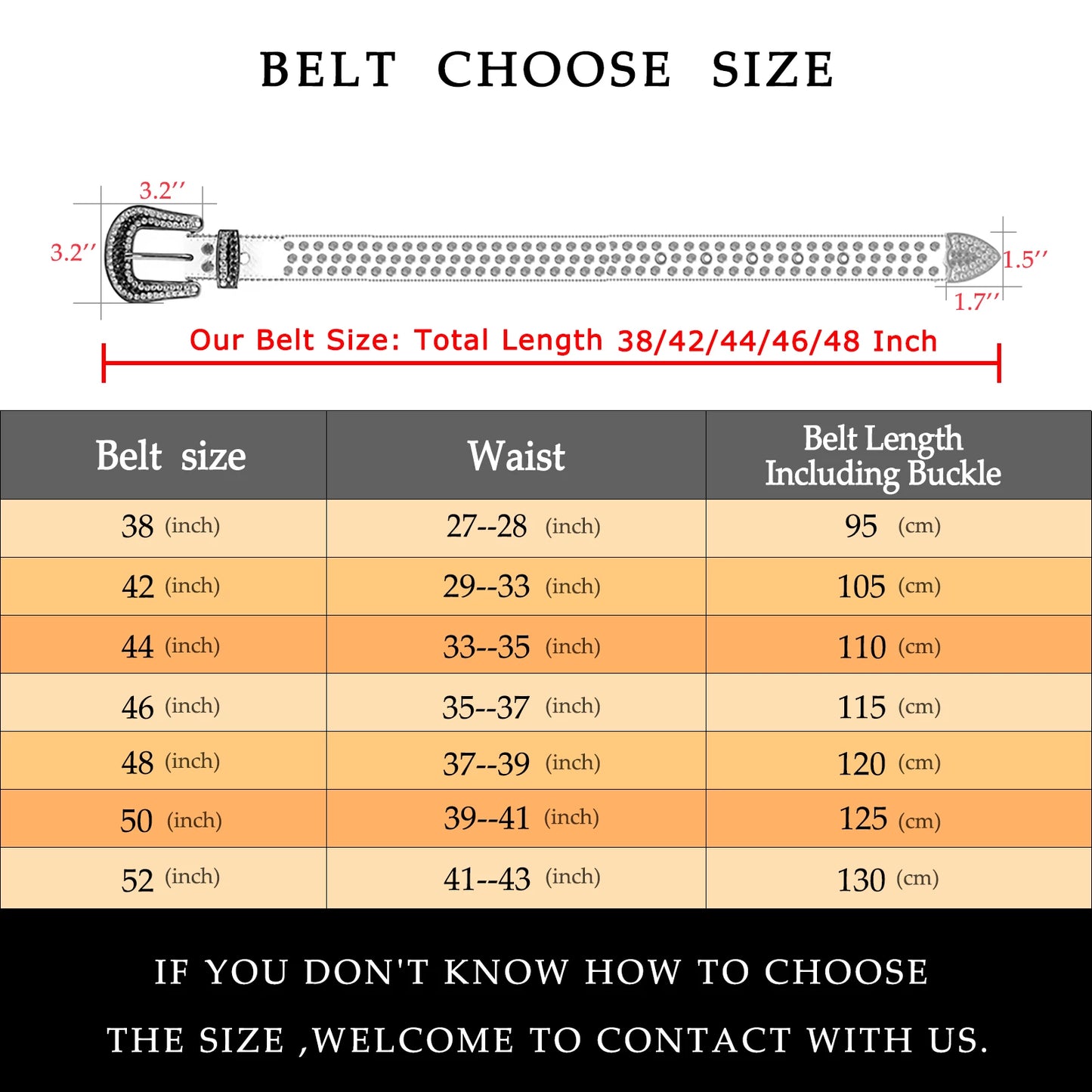 White Western Belt