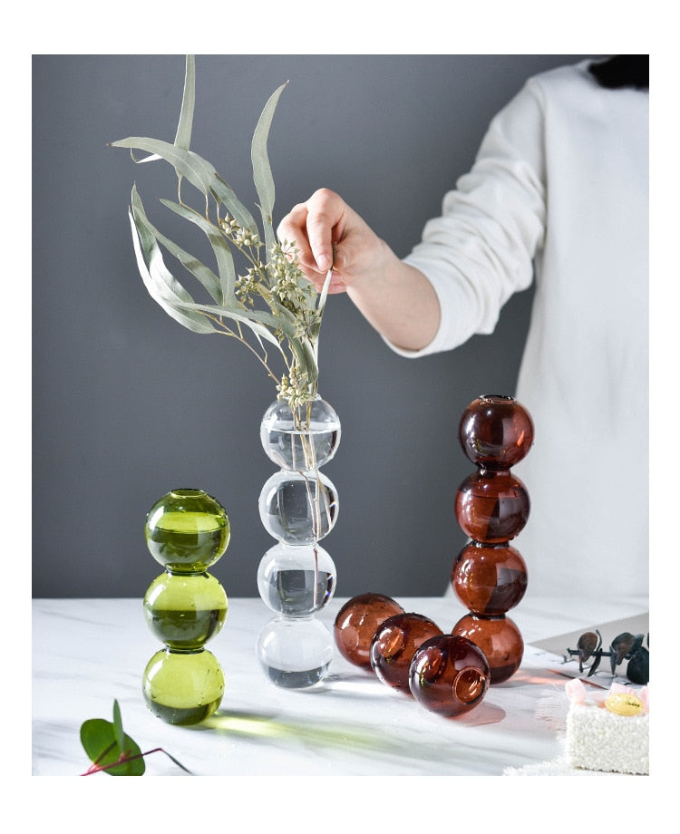 Nordic Glass Bubble Vase