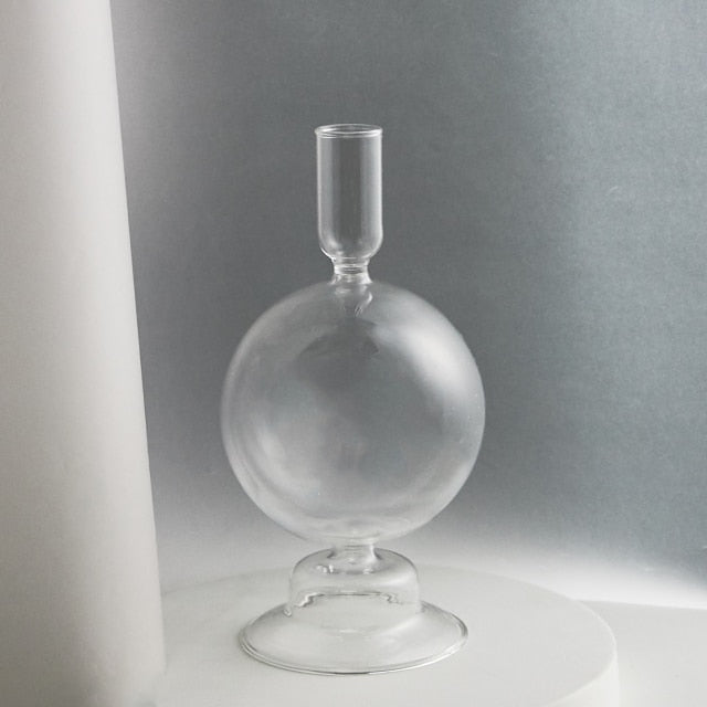 Glass Candle Holder