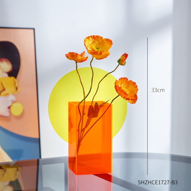 Colorful Acrylic Flower Vase