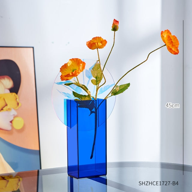 Colorful Acrylic Flower Vase