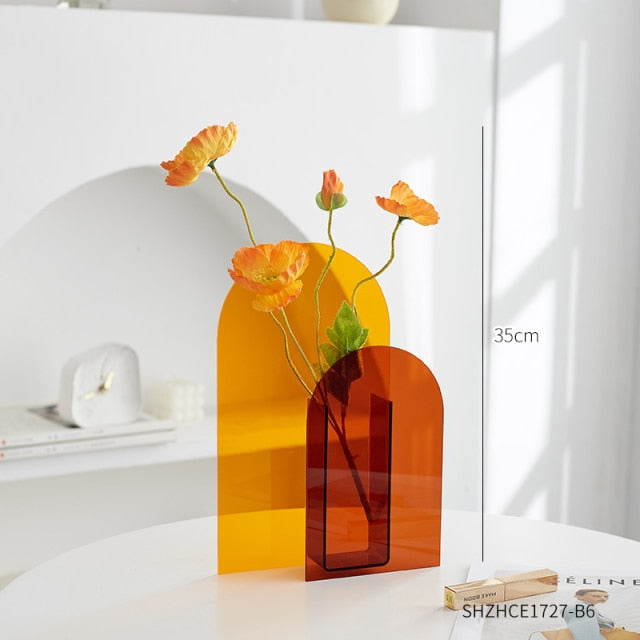 Colorful Acrylic Flower Vase