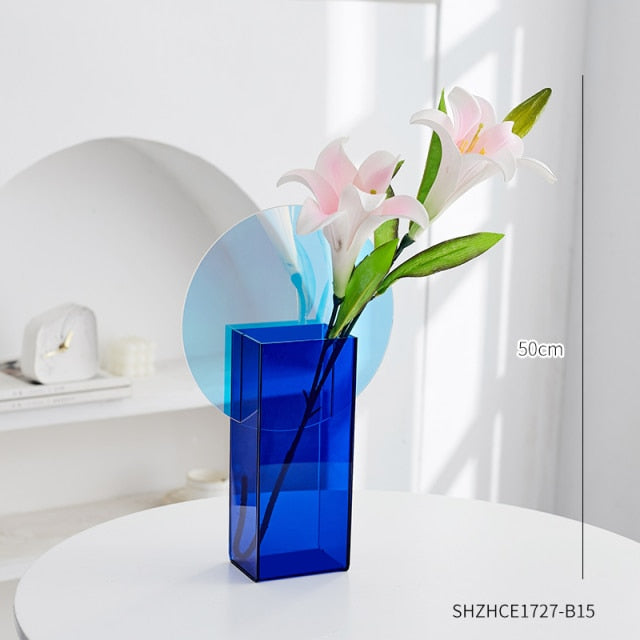 Colorful Acrylic Flower Vase