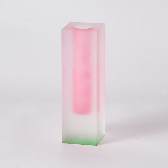 Rainbow Acrylic Glass Vase