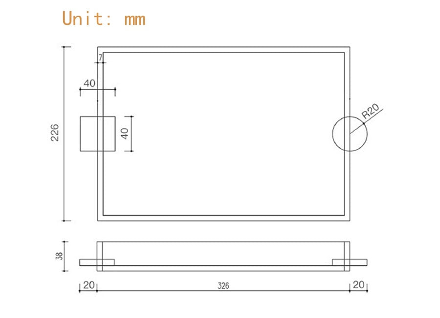 Transparent Acrylic Tray